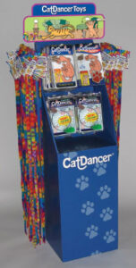 Cat Dancer Products retail display.